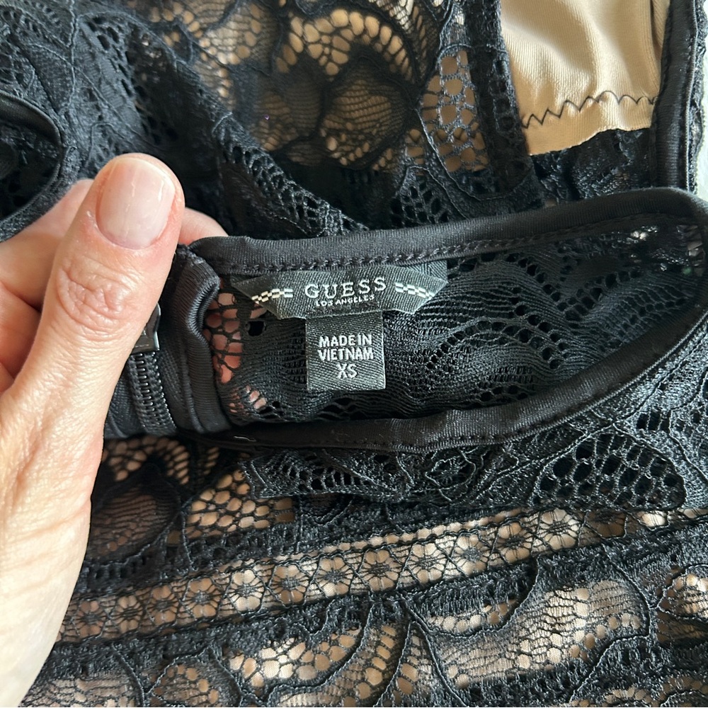 Guess Black Lace Dress XS - Picture 7 of 13